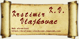 Krstimir Vlajkovac vizit kartica